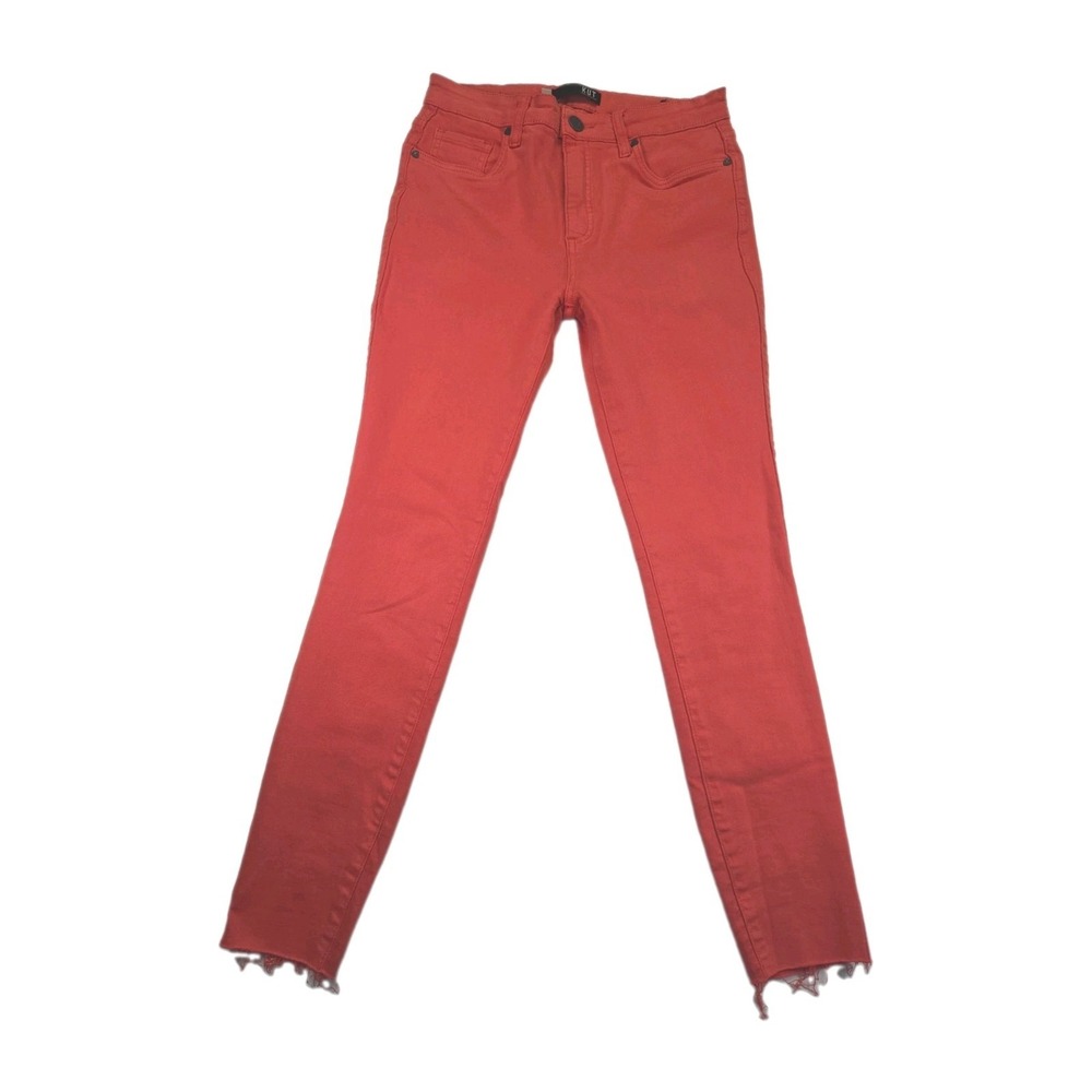 Women's 4 Kut From The KLoth Connie Fab AB Ankle Skinny High Rise Orange Jeans